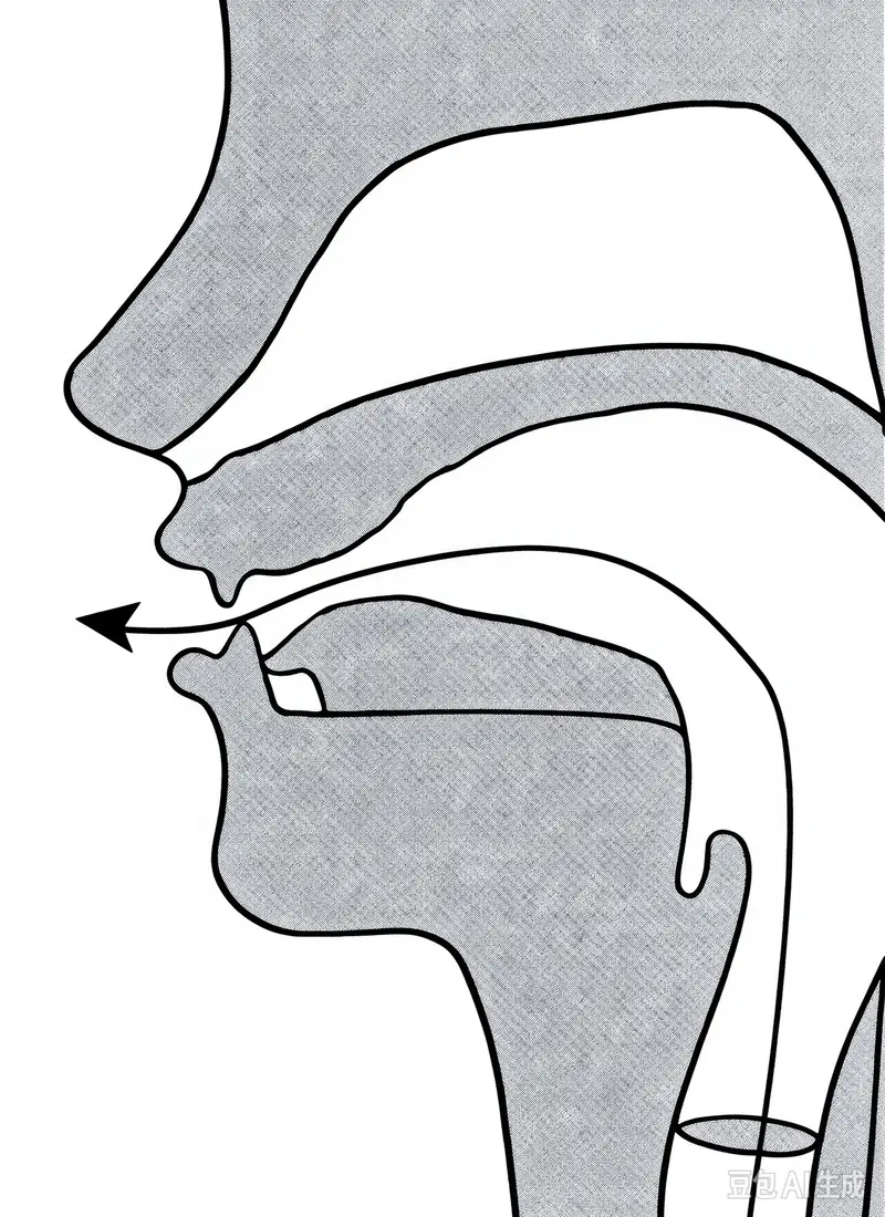 Sī (si) mouth shape — wide mouth with upper teeth visible